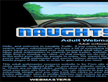 Tablet Screenshot of naughty-traffic.com